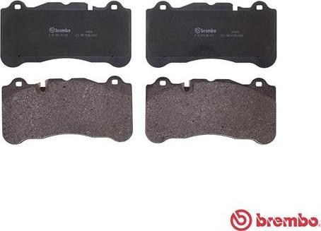 Brembo P 50 078 - Bremžu uzliku kompl., Disku bremzes www.autospares.lv