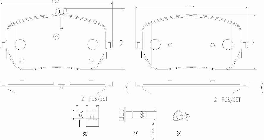 Brembo P50149N - Bremžu uzliku kompl., Disku bremzes www.autospares.lv