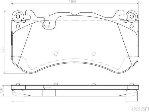 Brembo P50142N - Bremžu uzliku kompl., Disku bremzes www.autospares.lv