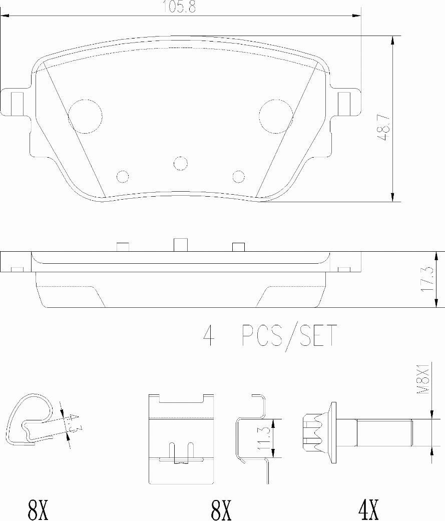 Brembo P50151N - Bremžu uzliku kompl., Disku bremzes www.autospares.lv