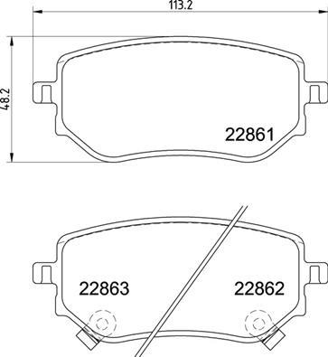 Brembo P 50 153 - Bremžu uzliku kompl., Disku bremzes autospares.lv