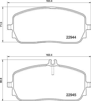 Brembo P 50 152 - Bremžu uzliku kompl., Disku bremzes www.autospares.lv