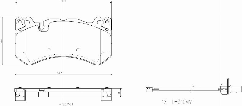 Brembo P 50 164 - Bremžu uzliku kompl., Disku bremzes autospares.lv