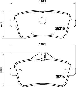 Brembo P 50 100 - Bremžu uzliku kompl., Disku bremzes autospares.lv