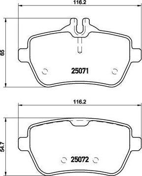 Brembo P 50 103 - Bremžu uzliku kompl., Disku bremzes www.autospares.lv