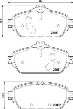 Brembo P 50 119 - Bremžu uzliku kompl., Disku bremzes www.autospares.lv