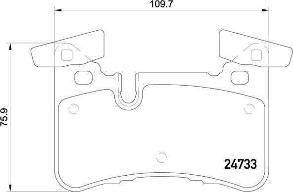 Brembo P 50 110 - Bremžu uzliku kompl., Disku bremzes www.autospares.lv