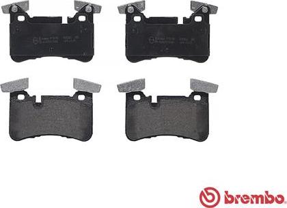 Brembo P 50 110 - Bremžu uzliku kompl., Disku bremzes www.autospares.lv