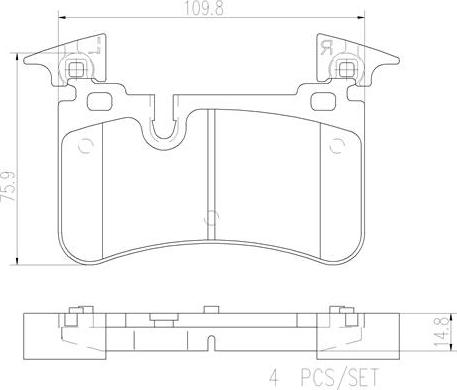 Brembo P50113N - Bremžu uzliku kompl., Disku bremzes www.autospares.lv