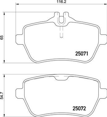 Brembo P 50 117 - Bremžu uzliku kompl., Disku bremzes www.autospares.lv