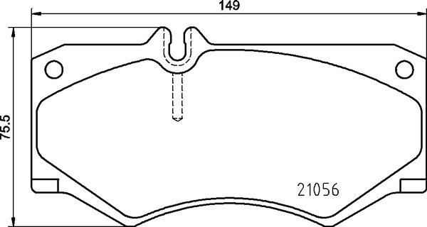 Brembo P 50 134 - Bremžu uzliku kompl., Disku bremzes autospares.lv