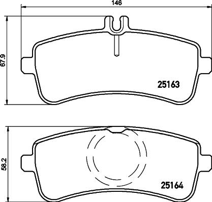 GMC 2516301 - Тормозные колодки, дисковые, комплект www.autospares.lv