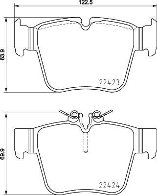 Brembo P 50 133 - Bremžu uzliku kompl., Disku bremzes www.autospares.lv