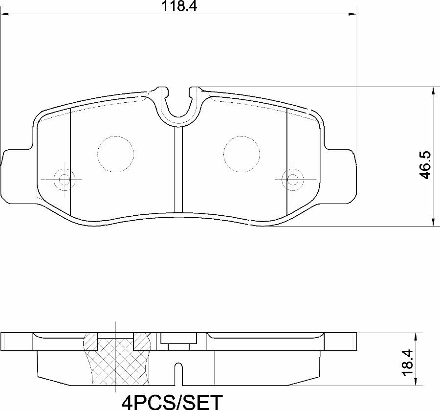 Brembo P 50 126G - Bremžu uzliku kompl., Disku bremzes www.autospares.lv