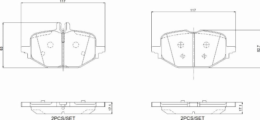 Brembo P50172N - Bremžu uzliku kompl., Disku bremzes www.autospares.lv