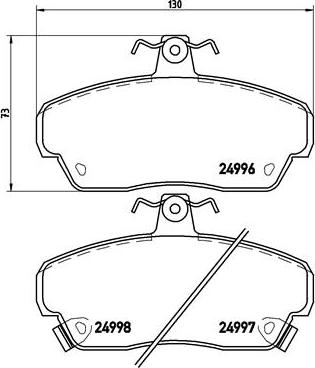 Triscan 362049002 - Bremžu uzliku kompl., Disku bremzes www.autospares.lv