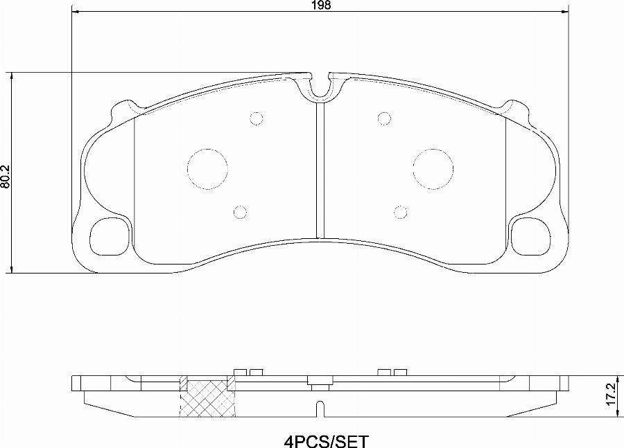 Brembo P 65 045 - Bremžu uzliku kompl., Disku bremzes www.autospares.lv