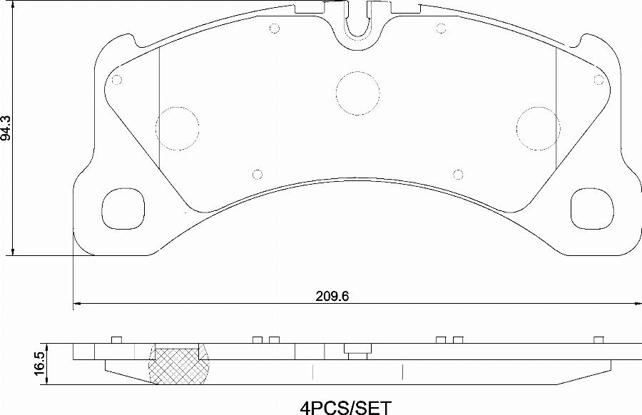 Brembo P65047N - Bremžu uzliku kompl., Disku bremzes www.autospares.lv