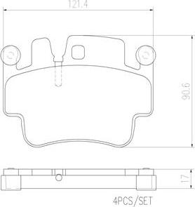 Brembo P65009N - Bremžu uzliku kompl., Disku bremzes autospares.lv