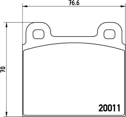 Brembo P 65 001 - Brake Pad Set, disc brake www.autospares.lv