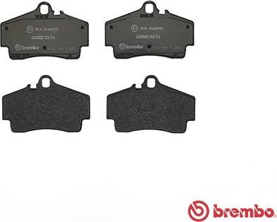 Brembo P 65 008 - Bremžu uzliku kompl., Disku bremzes www.autospares.lv