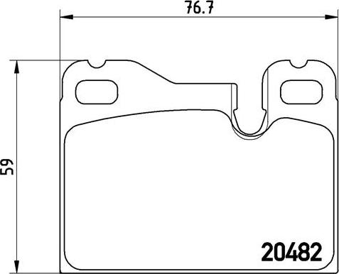 Brembo P 65 003 - Bremžu uzliku kompl., Disku bremzes autospares.lv