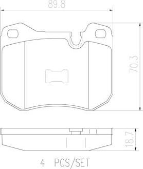 Brembo P65002N - Bremžu uzliku kompl., Disku bremzes www.autospares.lv