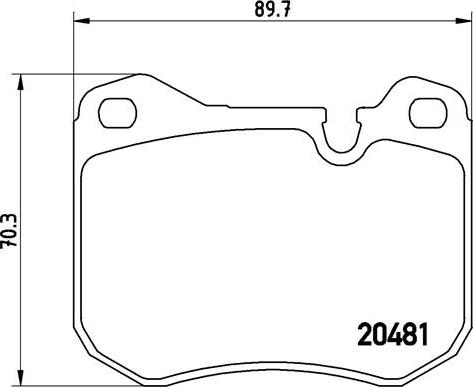 Brembo P 65 002 - Bremžu uzliku kompl., Disku bremzes www.autospares.lv