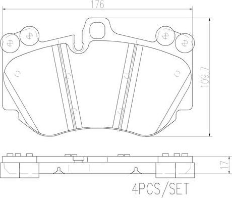 Brembo P65016N - Bremžu uzliku kompl., Disku bremzes www.autospares.lv