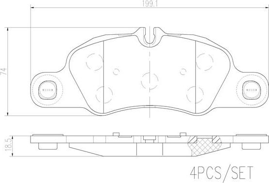 Brembo P65018N - Bremžu uzliku kompl., Disku bremzes www.autospares.lv