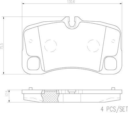 Brembo P65013N - Bremžu uzliku kompl., Disku bremzes autospares.lv