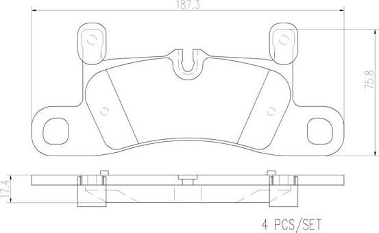 Brembo P65030N - Bremžu uzliku kompl., Disku bremzes www.autospares.lv