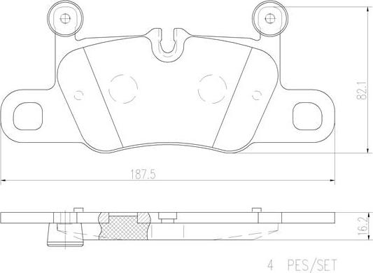 Brembo P65031N - Bremžu uzliku kompl., Disku bremzes www.autospares.lv