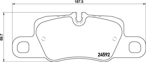 Brembo P 65 024 - Bremžu uzliku kompl., Disku bremzes www.autospares.lv