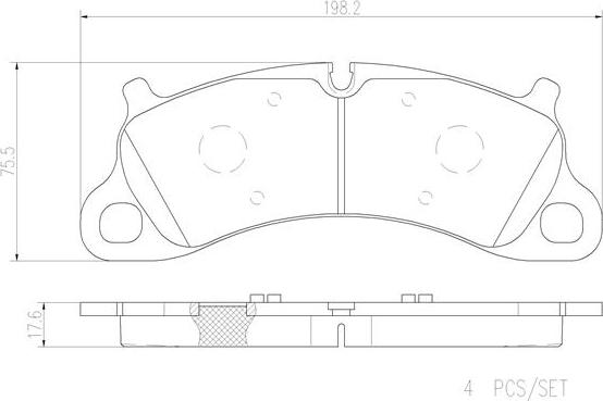 Brembo P65025N - Bremžu uzliku kompl., Disku bremzes www.autospares.lv