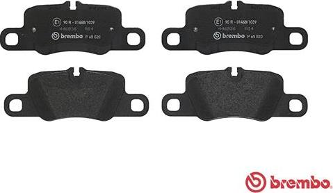 Brembo P 65 020 - Bremžu uzliku kompl., Disku bremzes www.autospares.lv