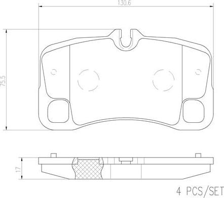 Brembo P65022N - Bremžu uzliku kompl., Disku bremzes autospares.lv