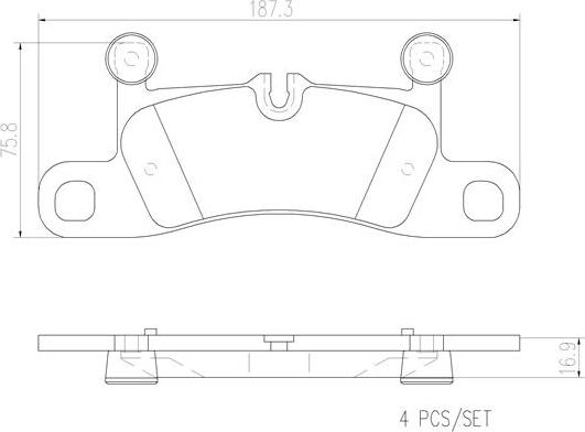 Brembo P65027N - Bremžu uzliku kompl., Disku bremzes www.autospares.lv