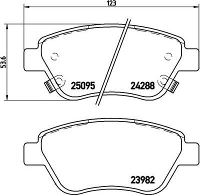 Brembo P 66 001 - Тормозные колодки, дисковые, комплект www.autospares.lv