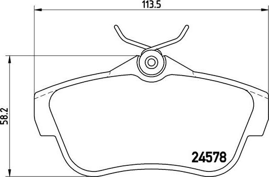 Brembo P 61 095 - Bremžu uzliku kompl., Disku bremzes www.autospares.lv