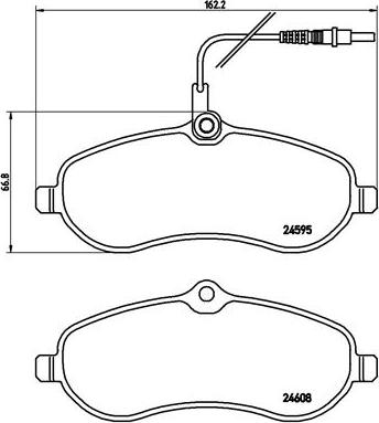 Brembo P 61 096 - Bremžu uzliku kompl., Disku bremzes autospares.lv