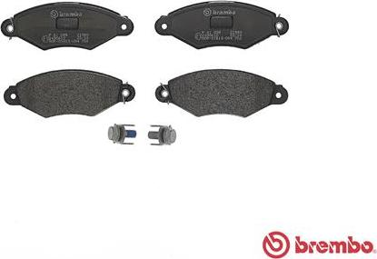 Brembo P 61 098 - Bremžu uzliku kompl., Disku bremzes autospares.lv