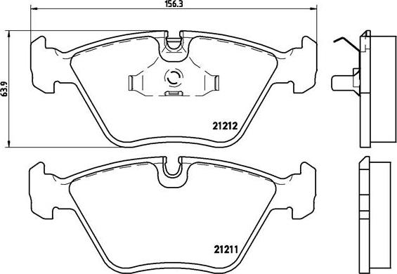 Brembo P 61 049 - Bremžu uzliku kompl., Disku bremzes autospares.lv