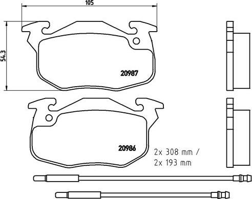 Brembo P 61 044 - Brake Pad Set, disc brake www.autospares.lv