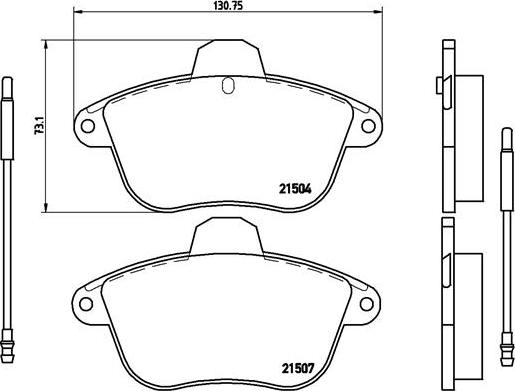 Brembo P 61 046 - Bremžu uzliku kompl., Disku bremzes www.autospares.lv