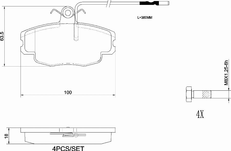 Brembo P61043N - Bremžu uzliku kompl., Disku bremzes www.autospares.lv