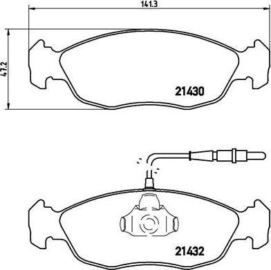 Brembo P 61 054 - Brake Pad Set, disc brake www.autospares.lv