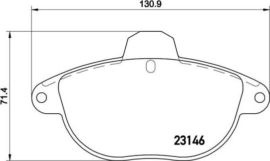 Brembo P 61 055 - Bremžu uzliku kompl., Disku bremzes www.autospares.lv