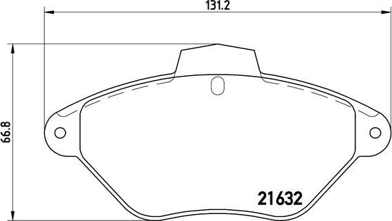 Brembo P 61 053 - Тормозные колодки, дисковые, комплект www.autospares.lv