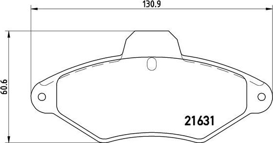 Brembo P 61 052 - Тормозные колодки, дисковые, комплект www.autospares.lv